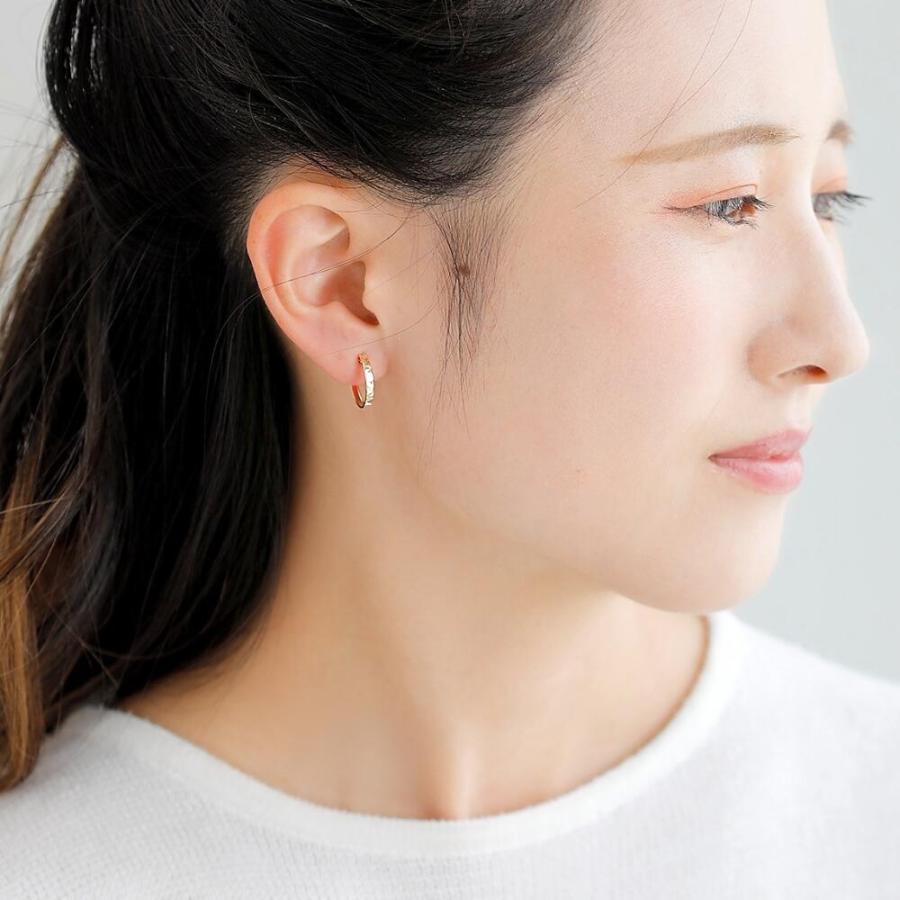 K10  ピアス 10k K10 10金 ゴールド フープ ピアス 丸 地金 幅15mm×13mm 輪っか 小さめ シンプル 遮断 |  | 03