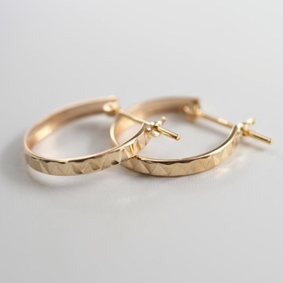 K10  ピアス 10k K10 10金 ゴールド フープ ピアス 丸 地金 幅15mm×13mm 輪っか 小さめ シンプル 遮断 |  | 05