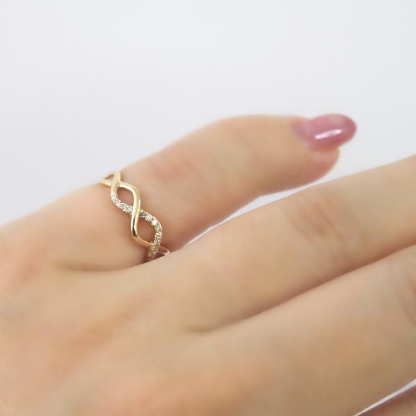ピンキーリング K10 ダイヤモンド  リング ピンキー おしゃれ オフィス 大人 シンプル 指輪 ダイヤ ギフト |  | 04