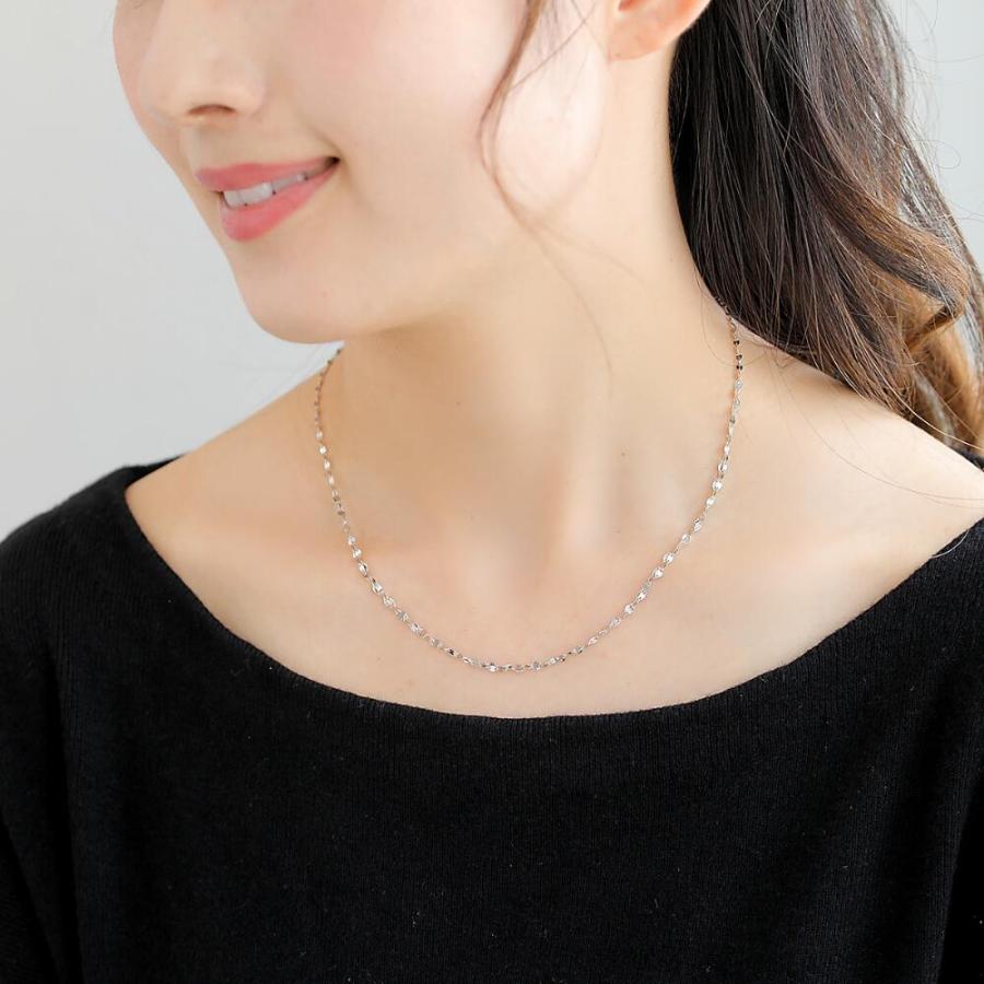 ネックレスチェーン レディース PT999 pt プラチナ 純プラチナ ネックレス チェーン 2連 ツイントップ ペタル プレゼント ギフト |  | 03