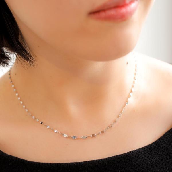 ネックレスチェーン PT999 pt プラチナ 純プラチナ ネックレス チェーン グラデーション レディース 太め ペタル |  | 03