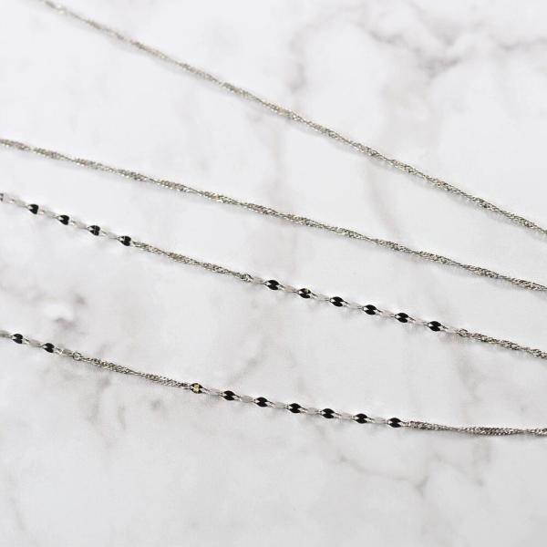 ロング ネックレス プラチナ pt999 PT Pt pt 純プラチナ 80センチ 地金 地金のみ デザイン 華奢 細い おしゃれ スクリュー ペタル |  | 03