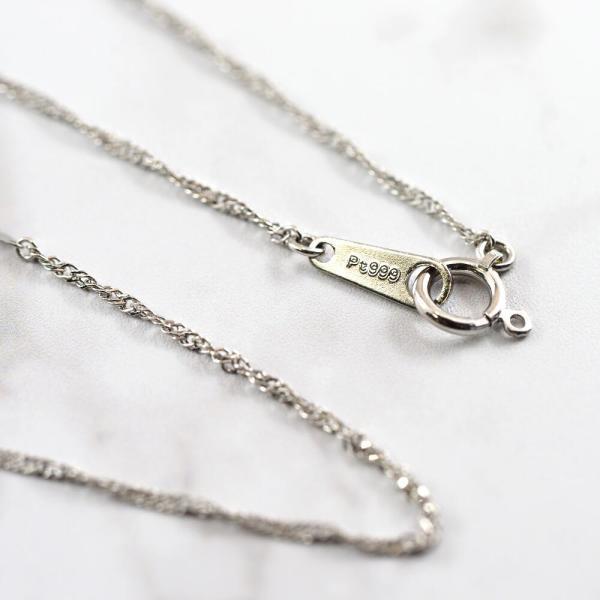 ロング ネックレス プラチナ pt999 PT Pt pt 純プラチナ 80センチ 地金 地金のみ デザイン 華奢 細い おしゃれ スクリュー ペタル |  | 05