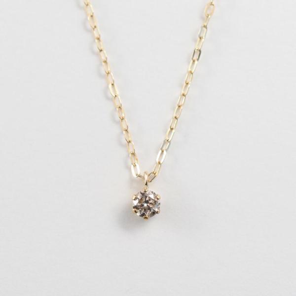 ネックレス ダイヤモンド k10 一粒 0.1ct 10金 10K イエローゴールド シンプル デイリー オフィス おしゃれ ジュエリー プレゼント ギフト |  | 02