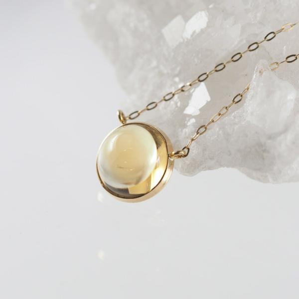 K10 ネックレス レディース シンプル カラーストーン シトリン 両吊 一粒 上品 大人 普段使い プレゼント ギフト |  | 05