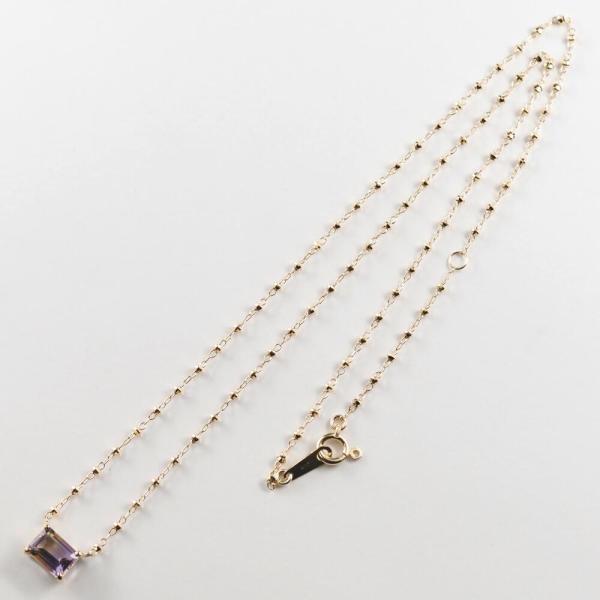アメトリン ネックレス k10  10k 10金 角  カラーストーン シンプル プレゼントの画像