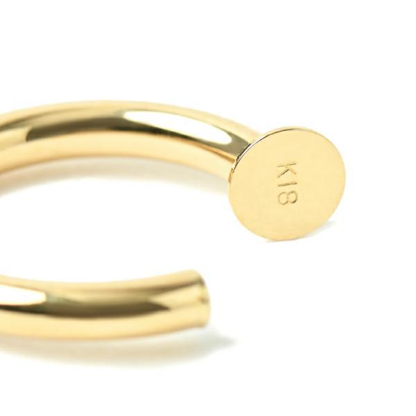 K18 シンプル パイプ フープ ピアス シリーズ / 18K Simple Pipe Hoop