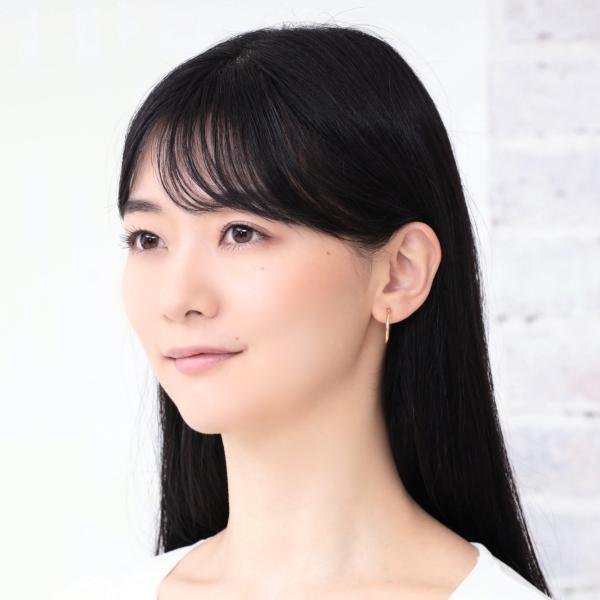 フープイヤリング 18k 大きめ ノンホールピアス シンプル 地金 パイプ 太さ2mm×直径20mm |  | 03