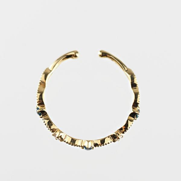 イヤーカフ 18金 K18 イヤリング 片耳用 ダイヤモンド ブルートパーズ 人気 おしゃれ 女性 |  | 05