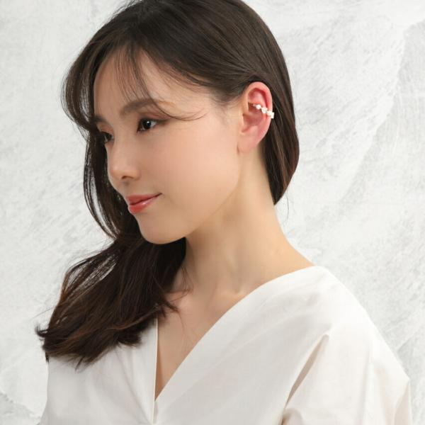 イヤーカフ K18 18k 18金 パール アコヤパール ローズクォーツ ディース ジュエリー アクセサリー ハート プレゼント |  | 05