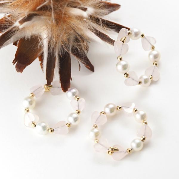 イヤーカフ K18 18k 18金 パール アコヤパール ローズクォーツ ディース ジュエリー アクセサリー ハート プレゼント |  | 07