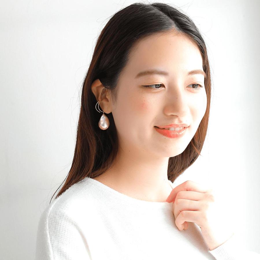 イヤーカフ K18 18k 金 パール 大ぶり 大きい イヤカフ アクセサリー バロックパール バロック 淡水パール 人気 トレンド おしゃれ ブランド プレゼント |  | 07