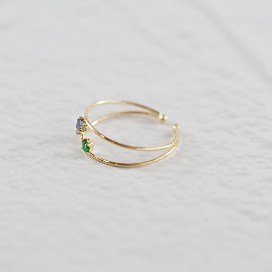 イヤーカフ K18 18k 金 イヤカフ タンザナイト エメラルド ブルートパーズ カラーストーン 人気 トレンド おしゃれ ブランド 女性 プレゼント ゴールド |  | 03