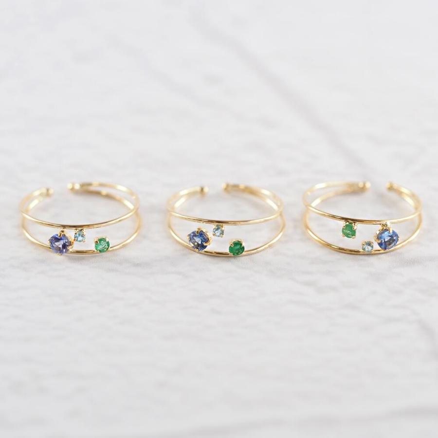 イヤーカフ K18 18k 金 イヤカフ タンザナイト エメラルド ブルートパーズ カラーストーン 人気 トレンド おしゃれ ブランド 女性 プレゼント ゴールド |  | 07