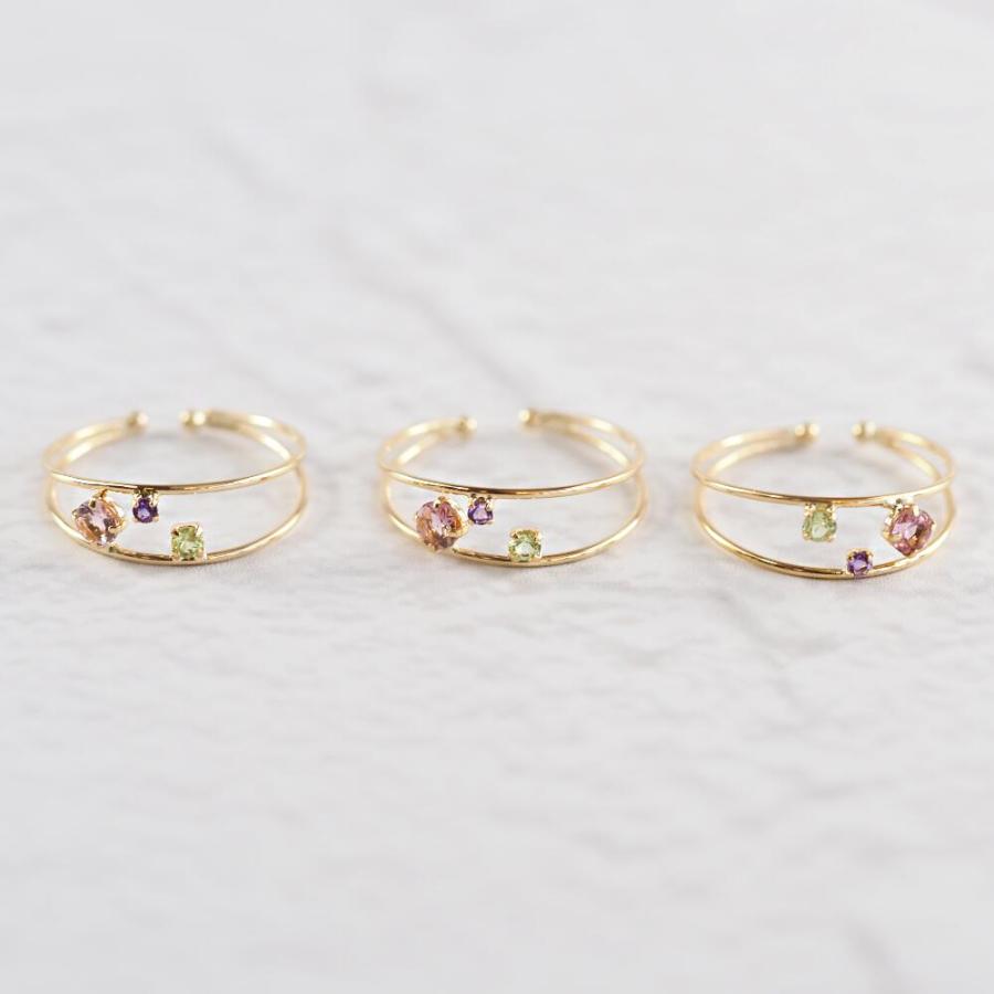 イヤーカフ K18 18k 金 イヤカフ ピンクトルマリン ペリドット アメジスト カラーストーン 人気 トレンド おしゃれ ブランド プレゼント ゴールド 大人 |  | 05