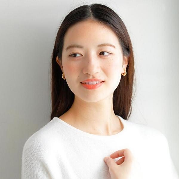 爆買  18金 K18 イヤリング 18k ゴールド ボリューム 大ぶり シンプル 地金のみ 地金 金 ノンホールピアス レディース |  | 06