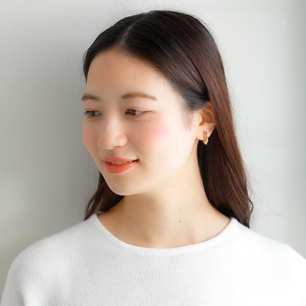 爆買  18金 K18 イヤリング 18k ゴールド ボリューム 大ぶり シンプル 地金のみ 地金 金 ノンホールピアス レディース |  | 07