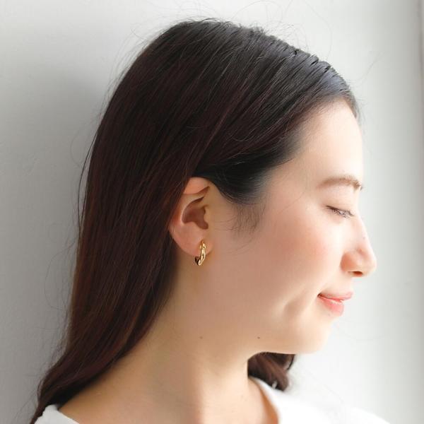 爆買  18金 K18 イヤリング 18k ゴールド ボリューム 大ぶり シンプル 地金のみ 地金 金 ノンホールピアス レディース |  | 08