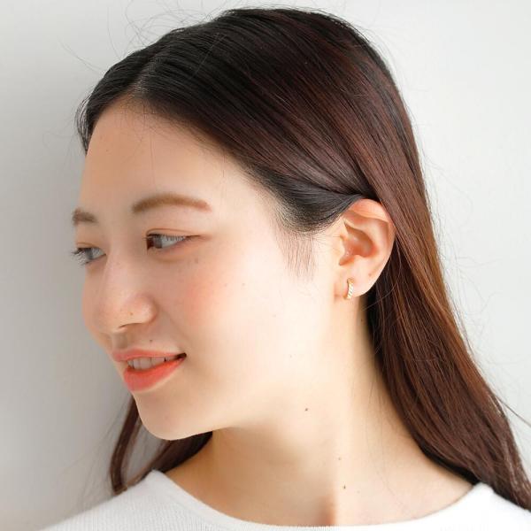 イヤリング レディース 地金 18金 K18 ピアス k18 はさむ クリップ式 地金 地金のみ ゴールド 中折れイヤリング 線 イヤーカフ |  | 08