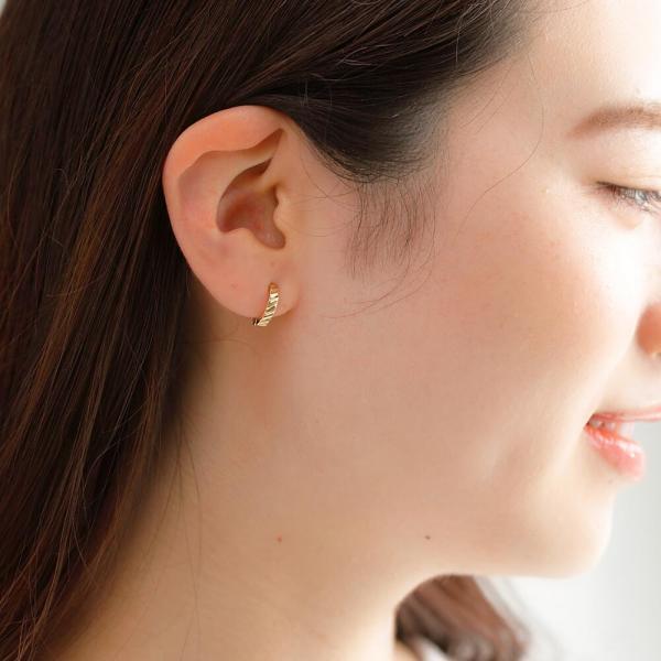 イヤリング レディース 地金 18金 K18 ピアス k18 はさむ クリップ式 地金 地金のみ ゴールド 中折れイヤリング 線 イヤーカフ |  | 09