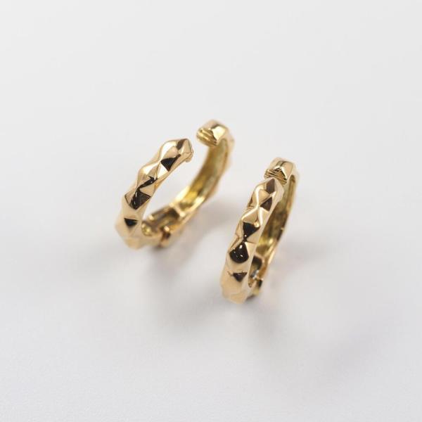 イヤリング レディース 地金 18金 K18 ピアス k18 はさむ クリップ式 地金 地金のみ ゴールド フープイヤリング |  | 02