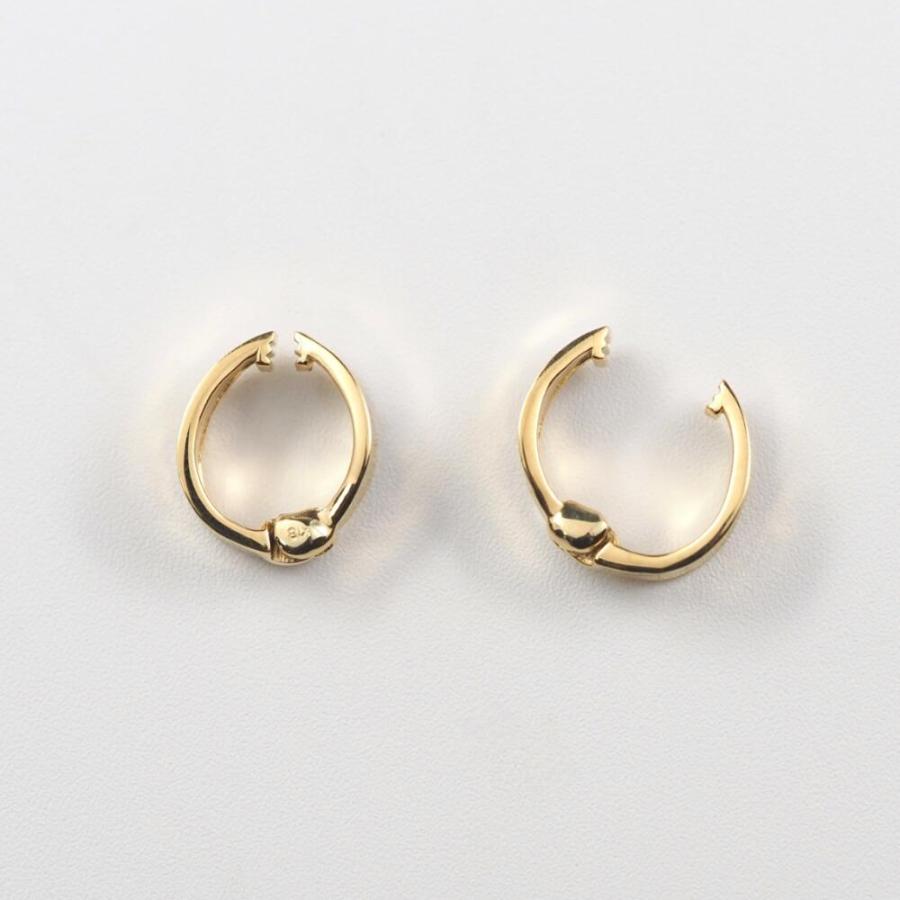 K18 イヤリング 地金のイヤリング でこぼこ 凸凹 地金だけ K18イヤリング 18k 18金 ゴールド シンプル デザイン フープイヤリング レディース |  | 03