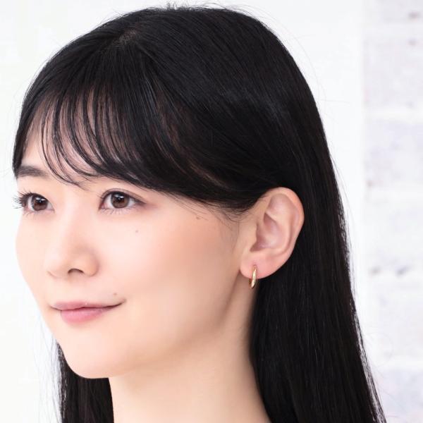 K18 ピアス 18k K18 18金 ゴールド パイプ フープ ピアス 丸 太さ3mm×直径15mm シームレス ピアス 金属アレルギー 安心 軽い 人気 プレゼント ギフト |  | 03