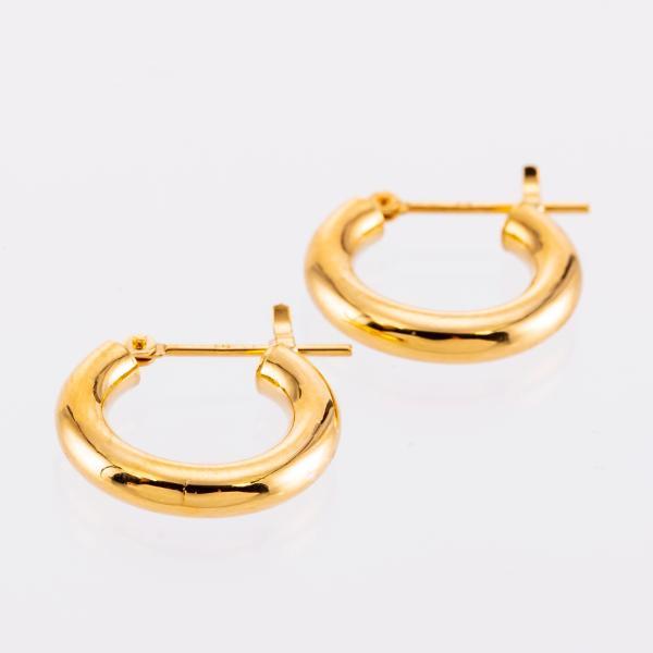 K18 ピアス 18k K18 18金 ゴールド パイプ フープ ピアス 丸 太さ3mm×直径15mm シームレス ピアス 金属アレルギー 安心 軽い 人気 プレゼント ギフト |  | 04