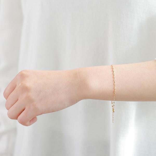 k18 ゴールド チェーン ブレスレット シンプル レディース ブレス 18k 18金 地金 オフィシャル 普段使い 華奢 デザインチェーン イエローゴールド |  | 05