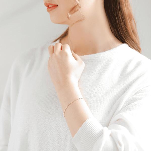 k18 ゴールド チェーン ブレスレット シンプル レディース ブレス 18k 18金 地金 オフィシャル 普段使い 華奢 デザインチェーン イエローゴールド |  | 06