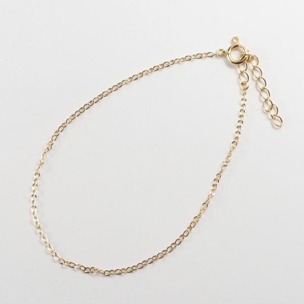 k18 ゴールド チェーン ブレスレット シンプル レディース ブレス 18k 