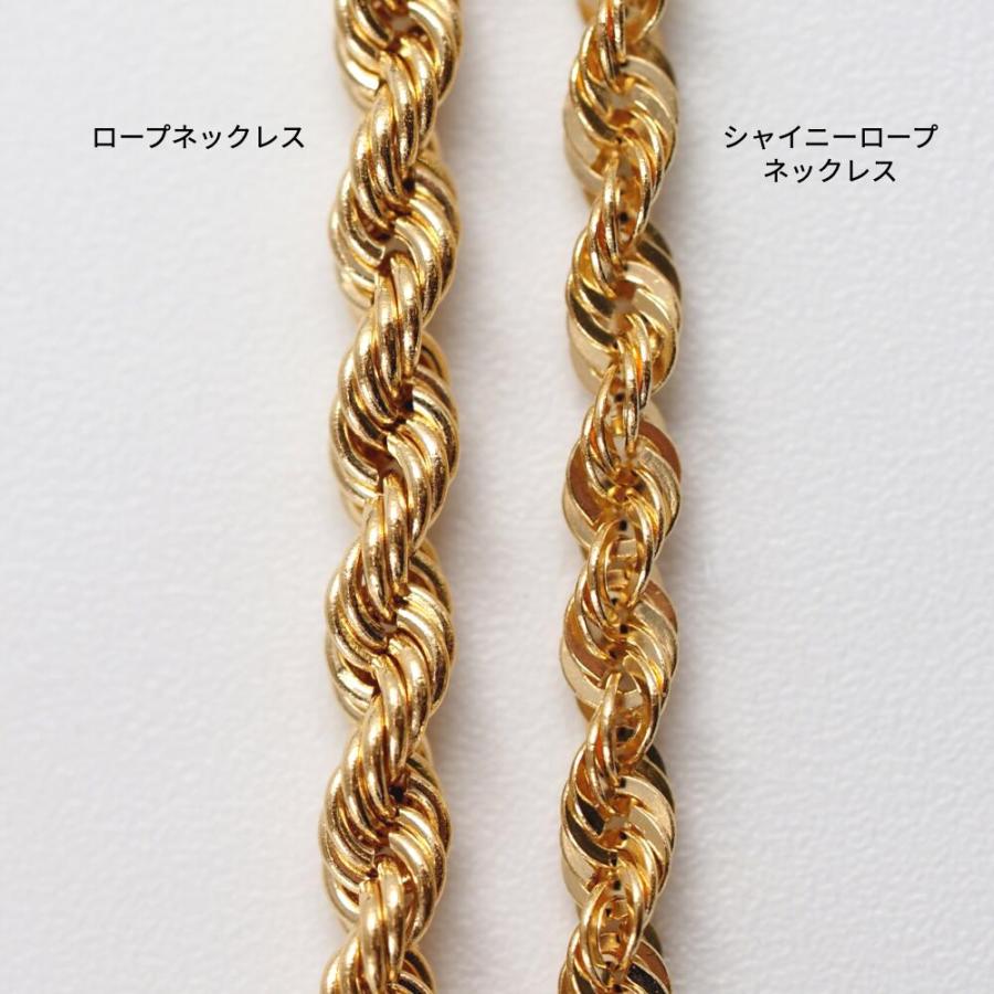 爆買 太め ロープ チェーン 50cm ネックレス 18金 レディース メンズ