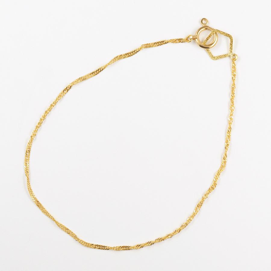 24金 ブレスレット 純金 レディース k24 チェーン ゴールド スクリュー