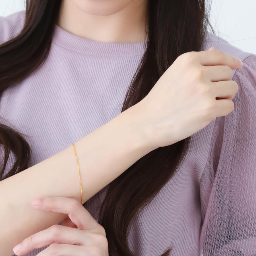 24金 ブレスレット 純金 レディース k24 チェーン ゴールド スクリュー シンプル 人気 普段使い |  | 07