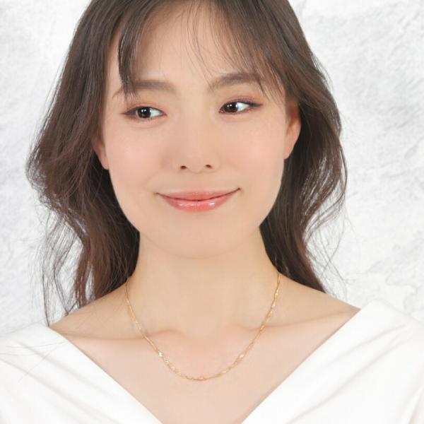 スクリューチェーン スクリュー レディース 18金 ネックレス 幅1.5mm  42cm シンプル スキンジュエリー 18k ネックレス ゴールド チェーンネックレス |  | 04