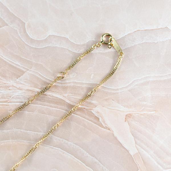 スクリューチェーン スクリュー レディース 18金 ネックレス 幅1.5mm