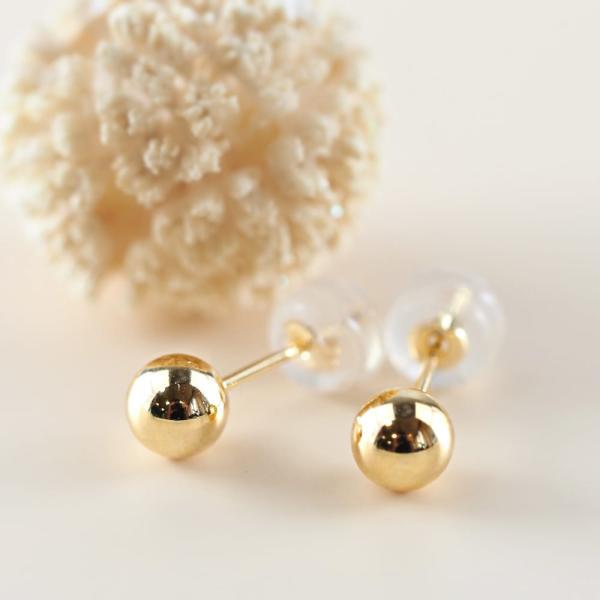 K18 丸玉 5mm ピアス 18k 18金 丸玉ピアス ゴールド ボール ぷっくり 普段使い 使いやすい シンプル レディース プレゼント ギフト |  | 01