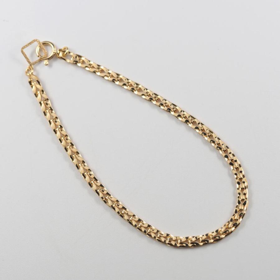 ブレスレット 幅広 3mm 18k K18 鎖  ゴールド 18cm レディース シンプル チェーン ジュエリー 地金 太め プレゼント ギフト |  | 10