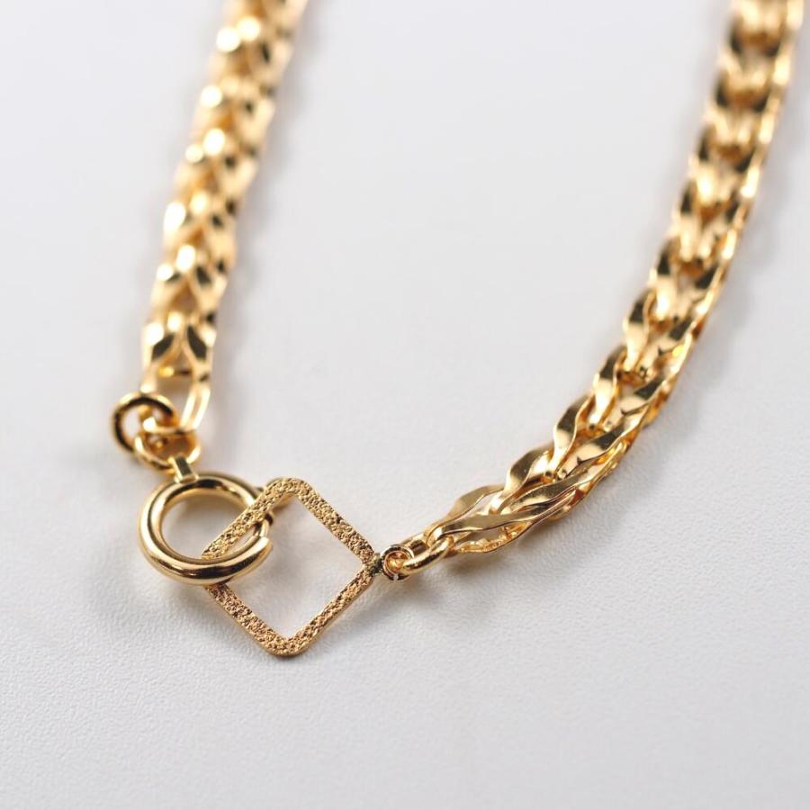 ブレスレット 幅広 3mm 18k K18 鎖  ゴールド 18cm レディース シンプル チェーン ジュエリー 地金 太め プレゼント ギフト |  | 03