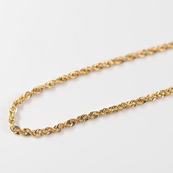 k18 ロープ チェーン シャイニーロープ 18k チェーンブレスレット ブレス 太め k18 18金 18k 18cm ゴールド ゴールドチェーン レディース |  | 03