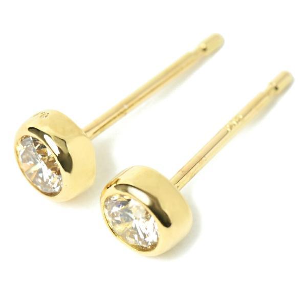 K18 ピアス 18k K18 18金 ゴールド ダイヤモンド ダイヤピアス 0.2ct ジュエリー 一粒 アレルギー対応ピアス 金属アレルギー 安心 プレゼント ギフトの画像