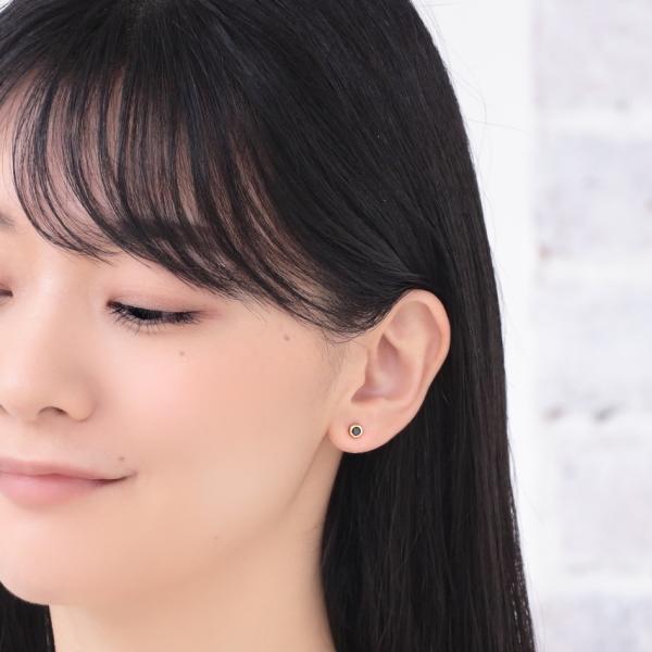 K18 ピアス 18k K18 18金 ゴールド ブラックダイヤモンド ダイヤピアス 0.3ct ジュエリー 一粒 レディース メンズ 金属アレルギー 安心ピアス |  | 03