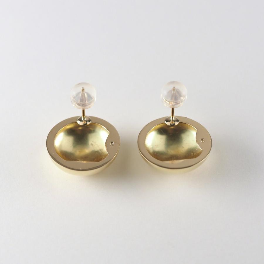 K18 ピアス 丸 円 半円 地金のピアス 大きい ボリューム K18 K18 ピアス 丸 円 半円 地金のピアス 大きい ボリューム K18