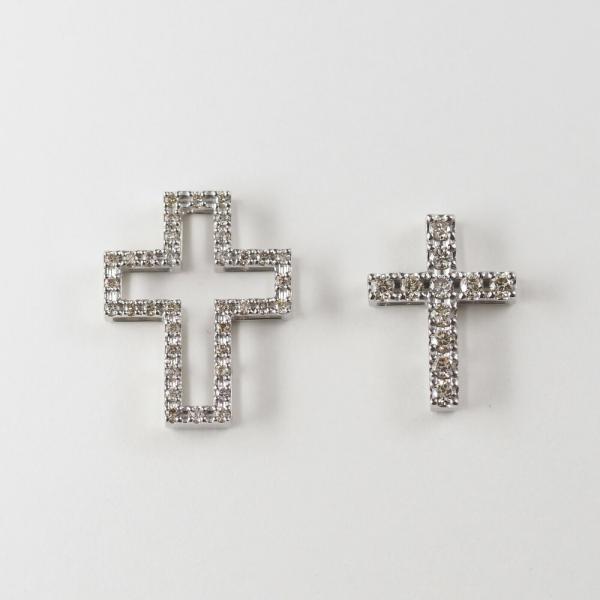 純プラチナ　十字架　クロス　ネックレス　ダイヤモンド　チャーム　pt1000 純プラチナ 十字架 クロス ネックレス ダイヤモンド チャーム