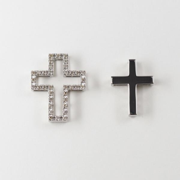 ネックレス メンズ クロス Pt PT プラチナ ダイヤモンド 大きい 十字架