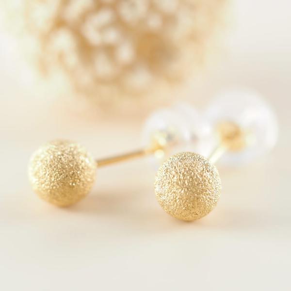 K18 丸玉 5mm ピアス フラッシュボール 18k 18金 丸玉ピアス ゴールド ボール スターダスト 普段使い 使いやすい シンプル レディース プレゼント ギフト |  | 01