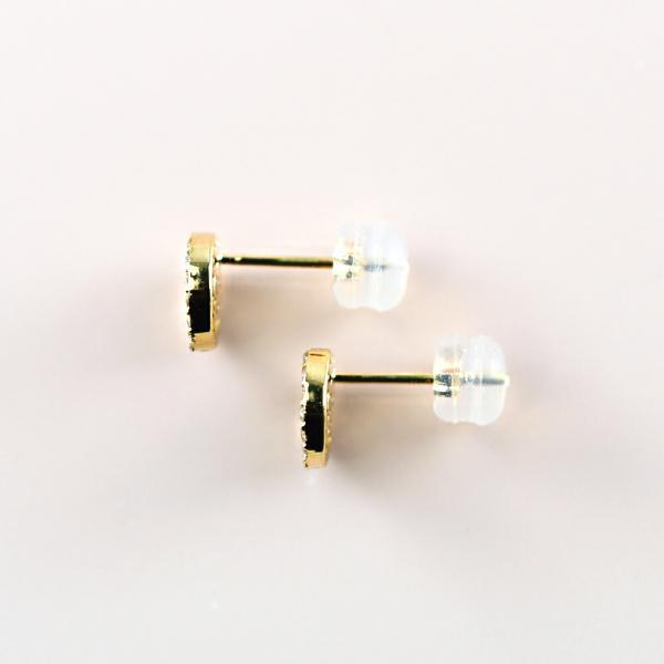 スマイル ピアス 18k K18  可愛い ゴールド ニコちゃん ダイヤモンド ダイヤ パヴェ かわいい アレルギー レディース プレゼント |  | 04