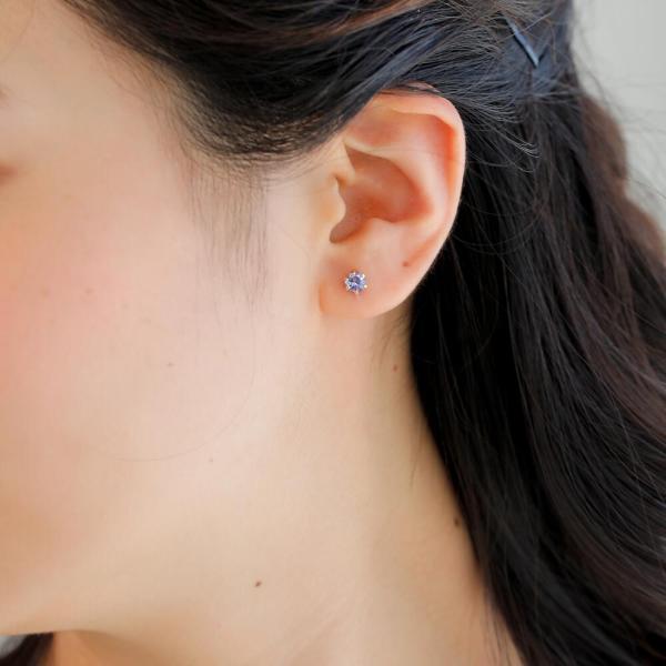 ピアス K18 18金 タンザナイト 大粒 シンプル 6本爪 5mm 人気 おしゃれ プレゼント ゴールド 大人 上品 |  | 07