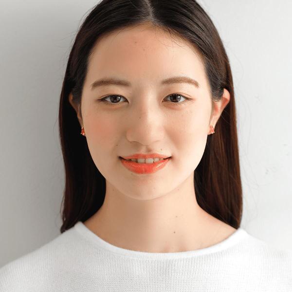 シトリン 18金 K18 18k 金 カラーストーン ピアス オレンジ ペアシェイプ つゆ ボリューム 大きめ  スタッド シンプル |  | 06