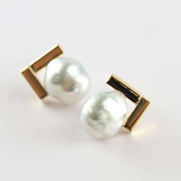 ピアス パール 18金 k18 レディース バロックパール バロック ブランド プレゼント シンプル ゴールド |  | 03